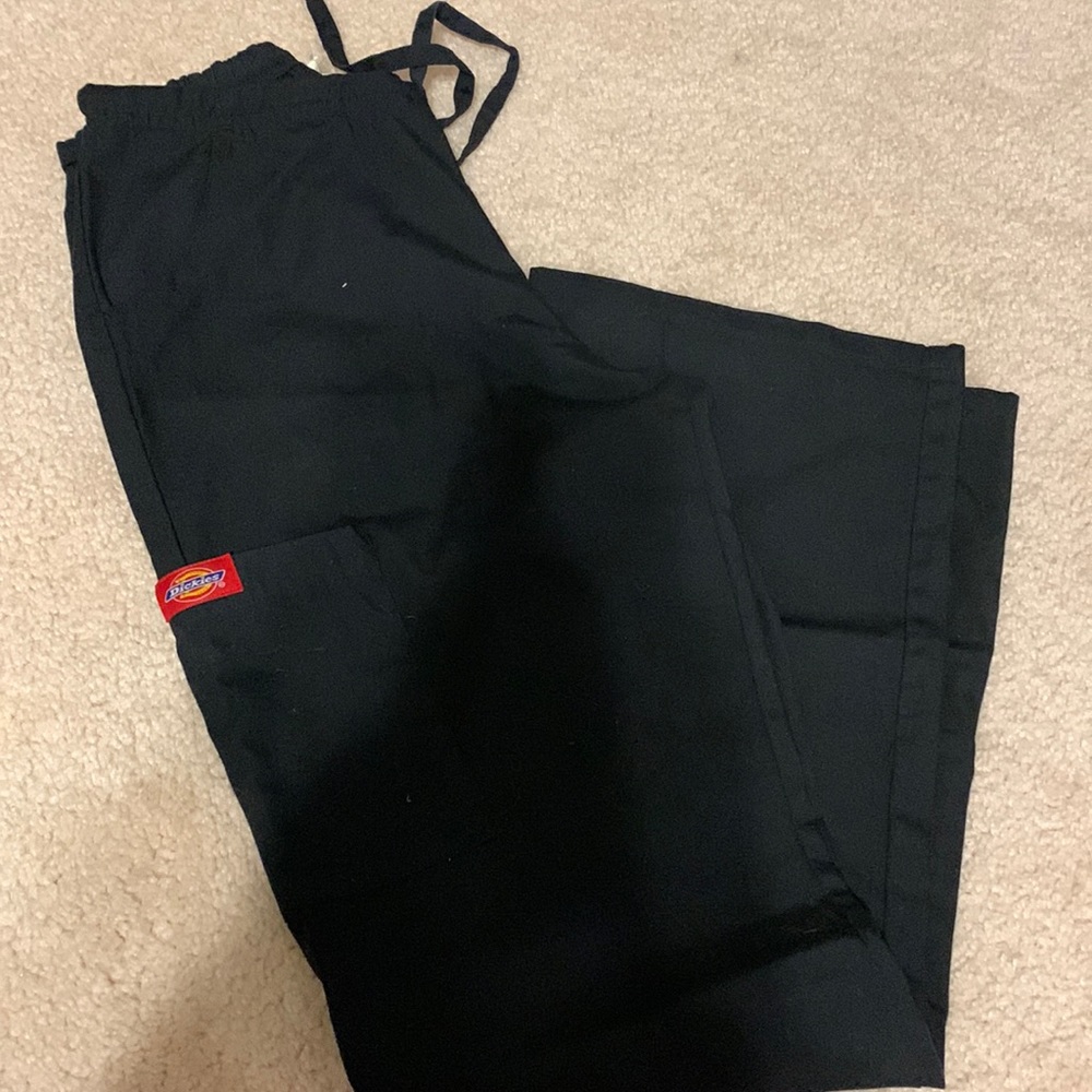 Dickies XS black bootcut style scrub pants-like new